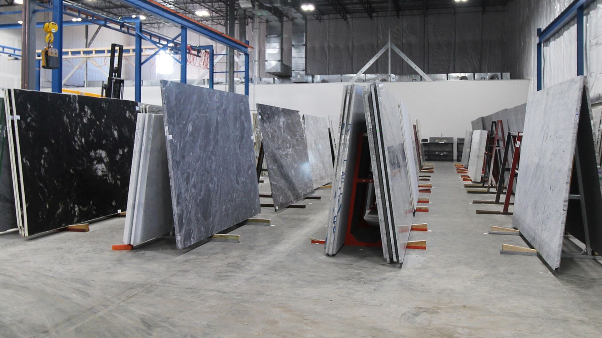 Countertop material slabs in Canaan stoneworks Gallery